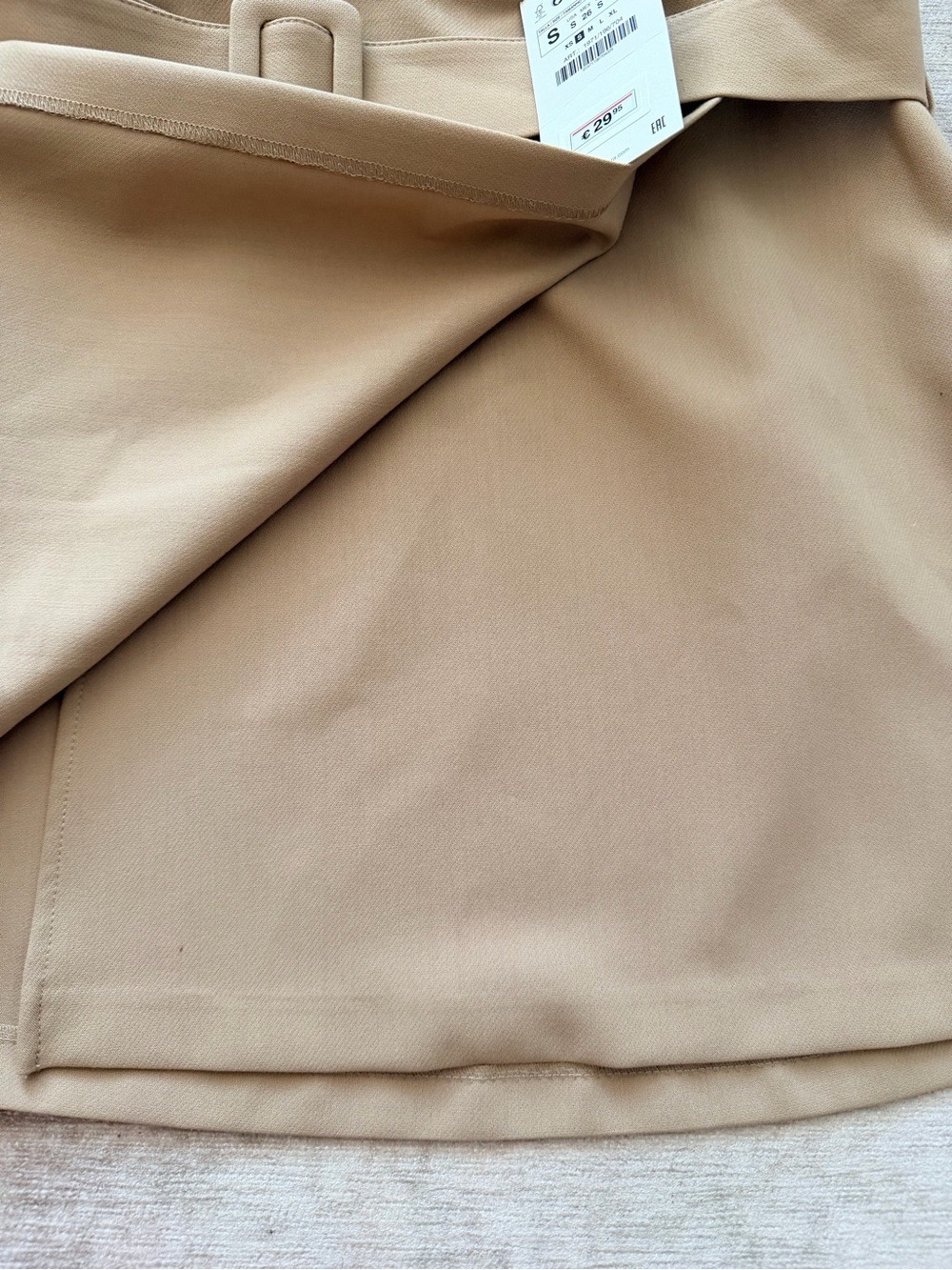 Zara Camel Mini Skirt Belt - Picture 4 of 7